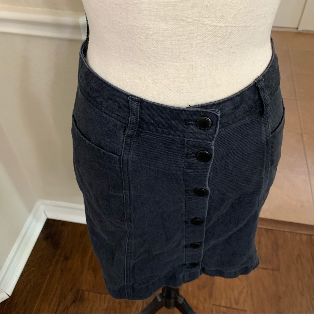 Divided by H&M black denim mini skirt Size 4